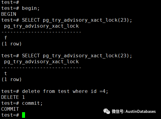 PostgreSQ数据库中有没有PAGE锁 与Advisory Locks