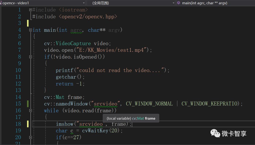 C++ OpenCV视频操作之如何实现背景消除建模