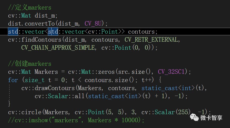 C++ OpenCV圖像分割之如何實現分水嶺分割