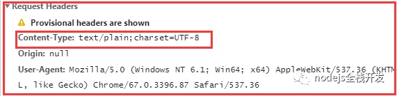 node.js中从http规范角度来看xmlhttprequest发送请求的示例分析