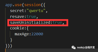express-session如何设置session