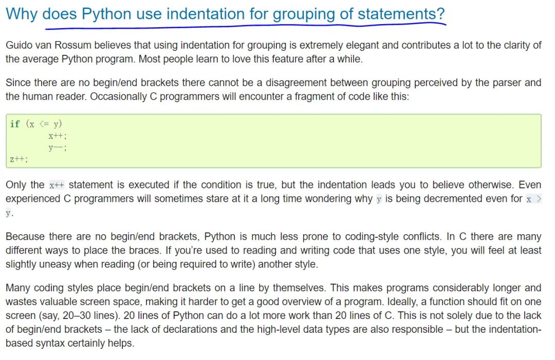 Python 中怎么利用缩进划分代码块