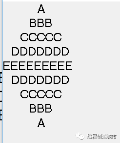 如何使用VB语言实现字母菱形