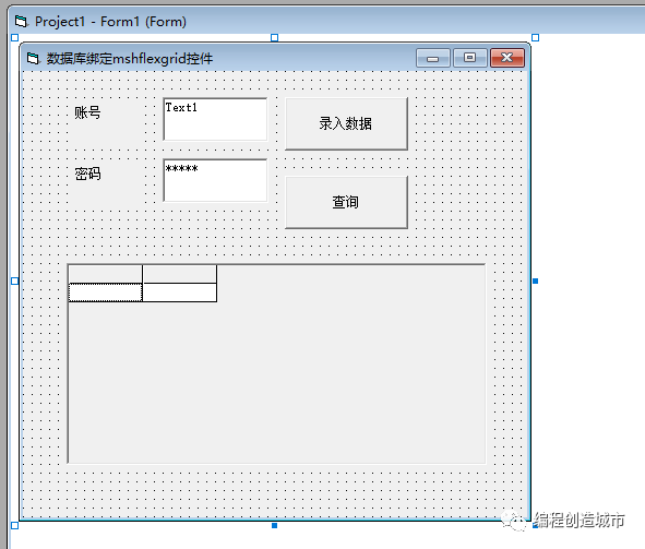 mshflexgrid数据表格怎样绑定数据库