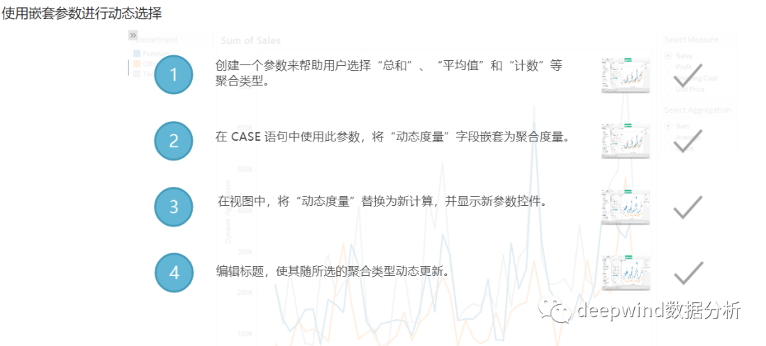 tableau中如何使用嵌套参数进行动态选择