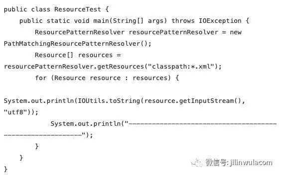 Spring框架中ResourcePatternResolver接口的用法