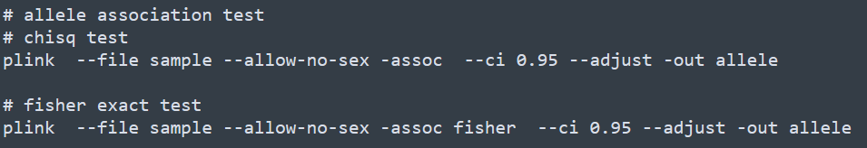 plink中case/control关联分析细节是什么