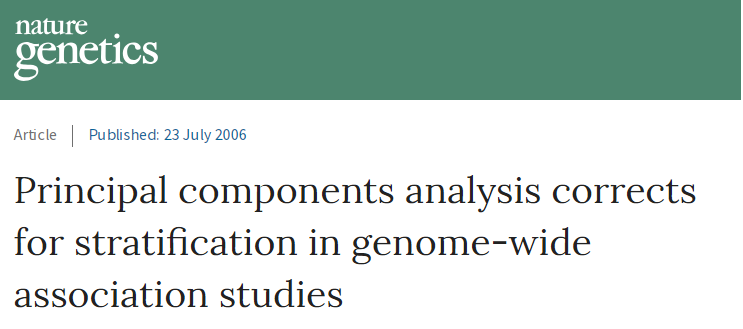 GWAS分析中如何使用PCA校正群体分层
