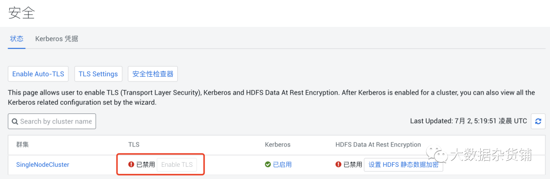 现有CDP-DC集群怎么启用Auto-TLS