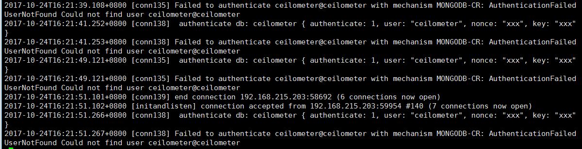 服务器MONGODB-CR: AuthenticationFailed报错怎么办