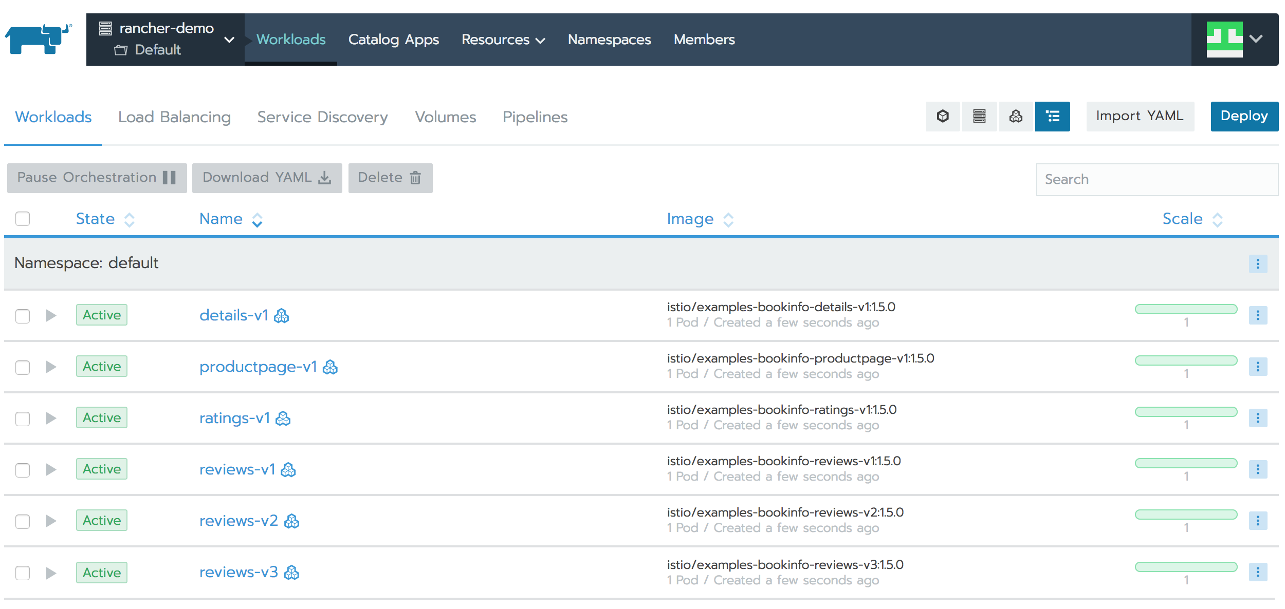 如何使用Rancher 2.0在Kubernetes集群上部署Istio