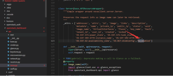 Openstack horizon  instance界面如何添加字段ha_enabled