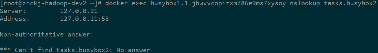 docker busybox服务中nslookup命令报错的原因是什么