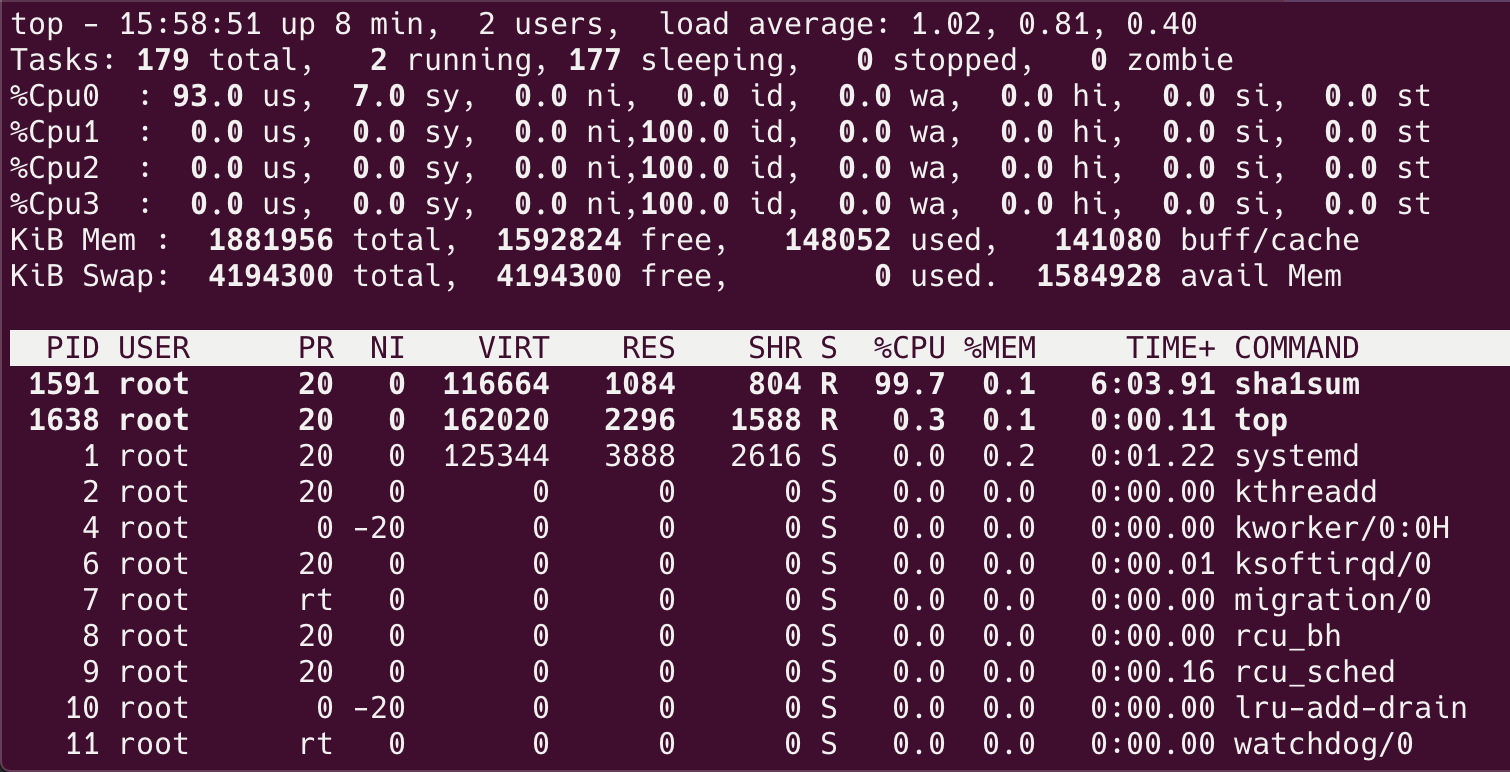 linux對CPU使用時間的限制是什么