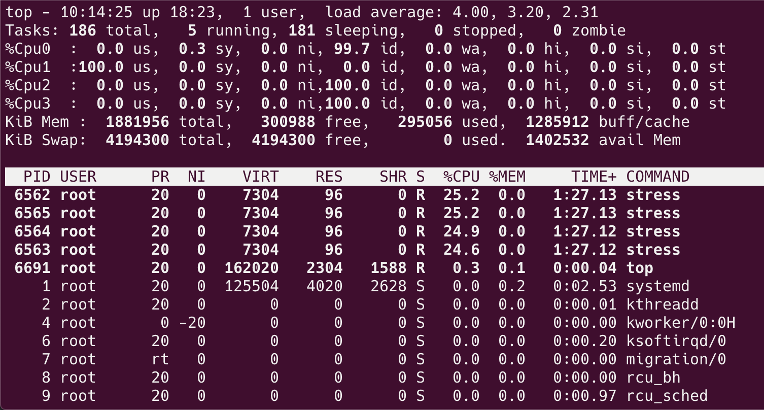 linux對CPU使用時間的限制是什么