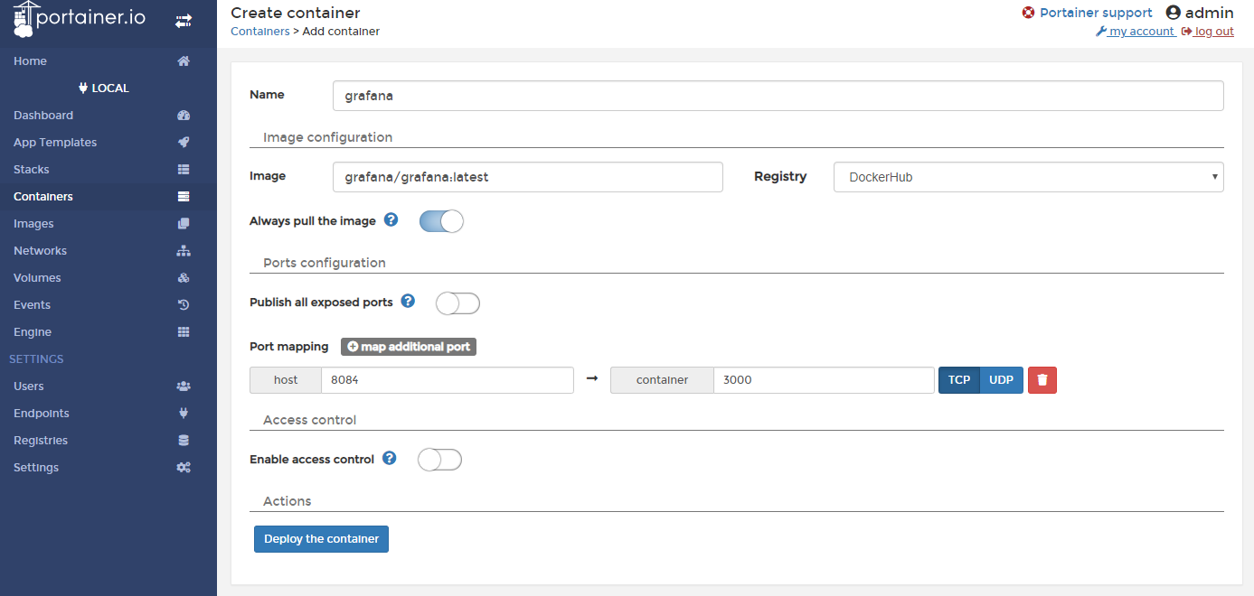 Portainer中如何部署Docker监控系统