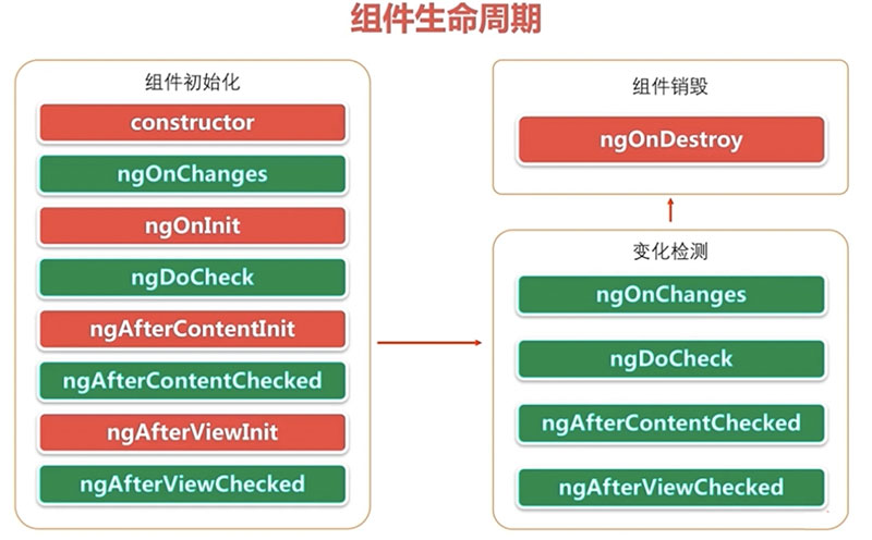 Angular组件的生命周期有哪些