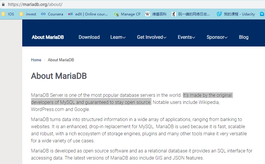 MariaDB Simple Intro是什么