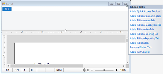 TX Text Control .NET中Windows Forms创建功能区应用程序的过程是怎样的