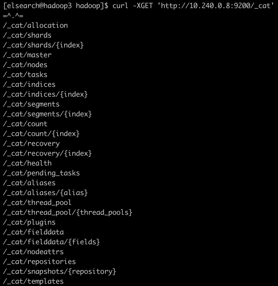 ElasticSearch中有哪些常用的curl 命令