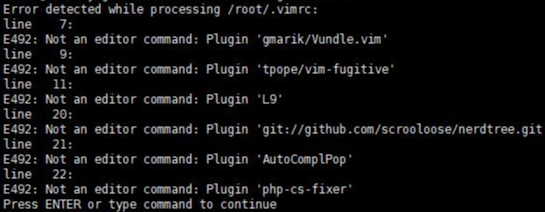 Not an editor command: Bundle ‘gmarik/Vundle.vim’ 错误的解决方法