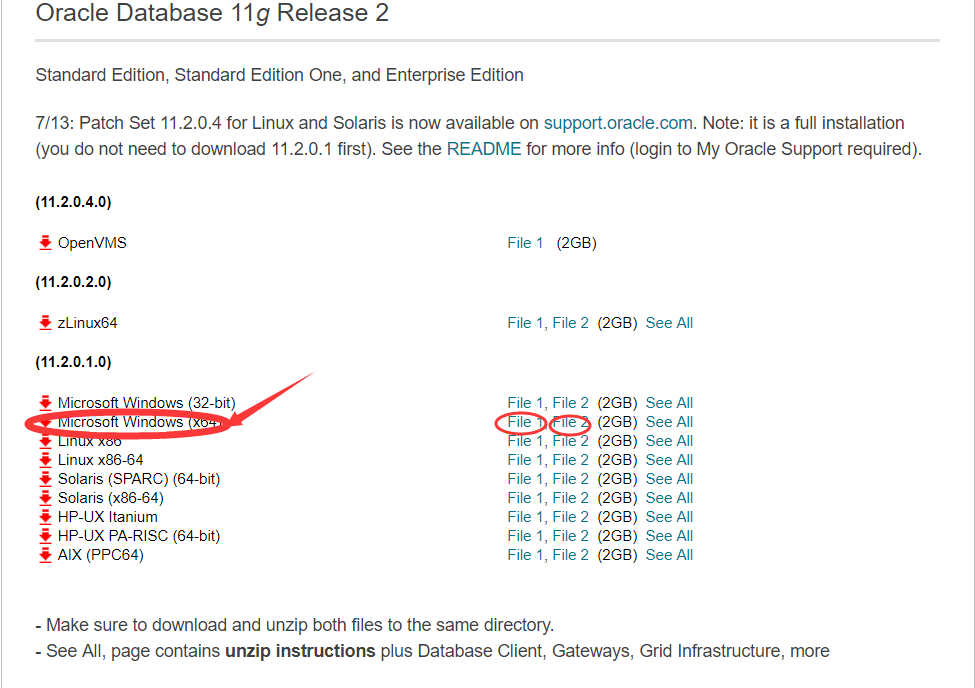 Windows x64 如何安装Oracle 11g第二版