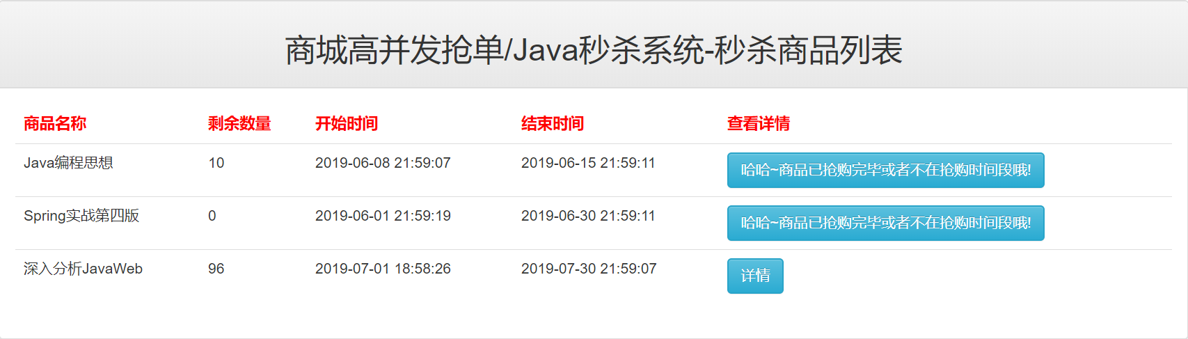 怎么实现Java秒杀系统