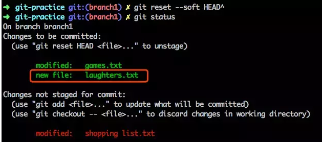 Git Reset三种模式hard,soft,mix各自的用法
