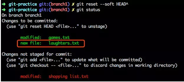 Git Reset三種模式hard,soft,mix各自的用法