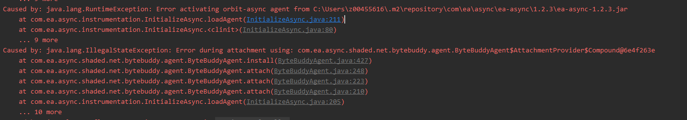 如何解决Junit测试代码的ea-async错误处理