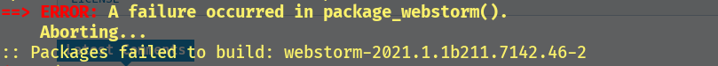 怎么解决AUR无法正常升级WebStorm2021.1.1的问题