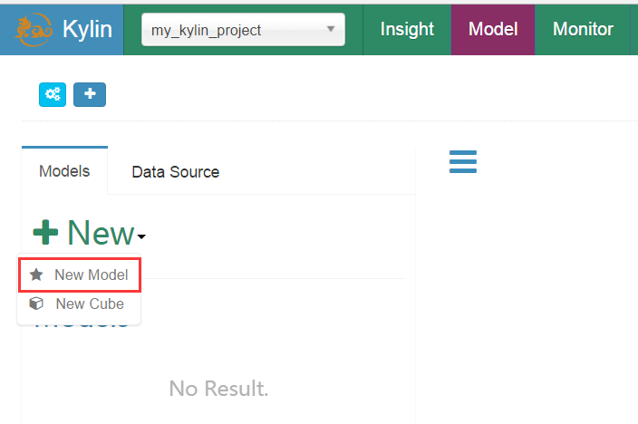 如何在kylin平台上创建一个多维分析项目
