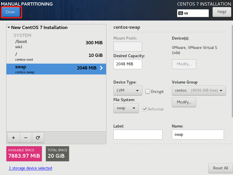 VMware怎么安装Centos7.x