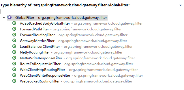 SpringCloud Gateway自带的全局过滤器GlobalFilter是怎样的