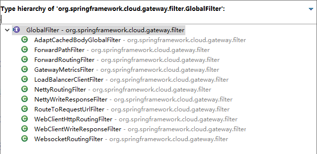 SpringCloud Gateway自帶的全局過濾器GlobalFilter是怎樣的