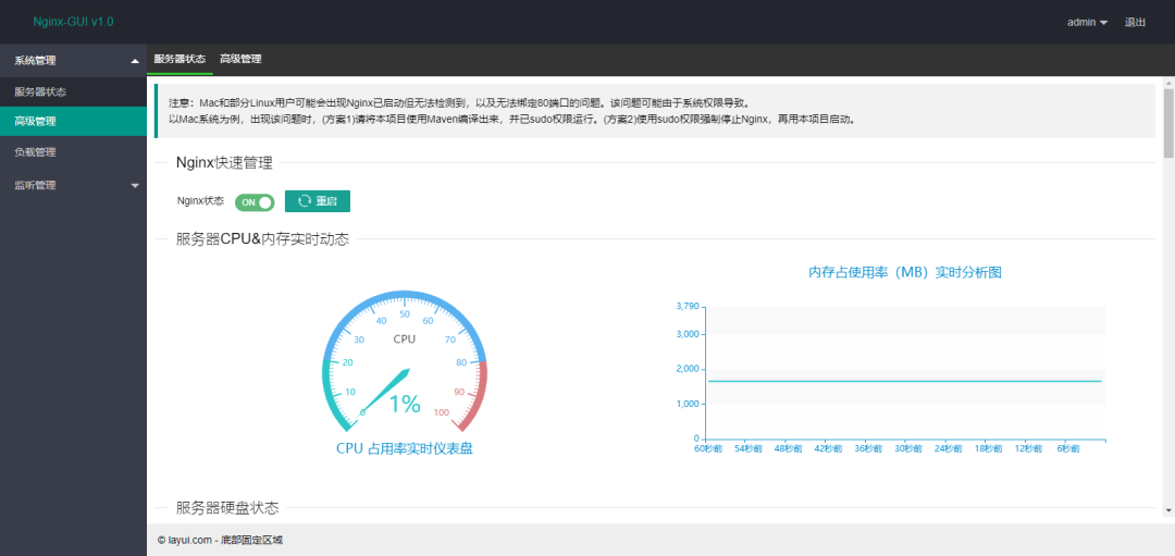 Nginx如何通过界面完成配置监控