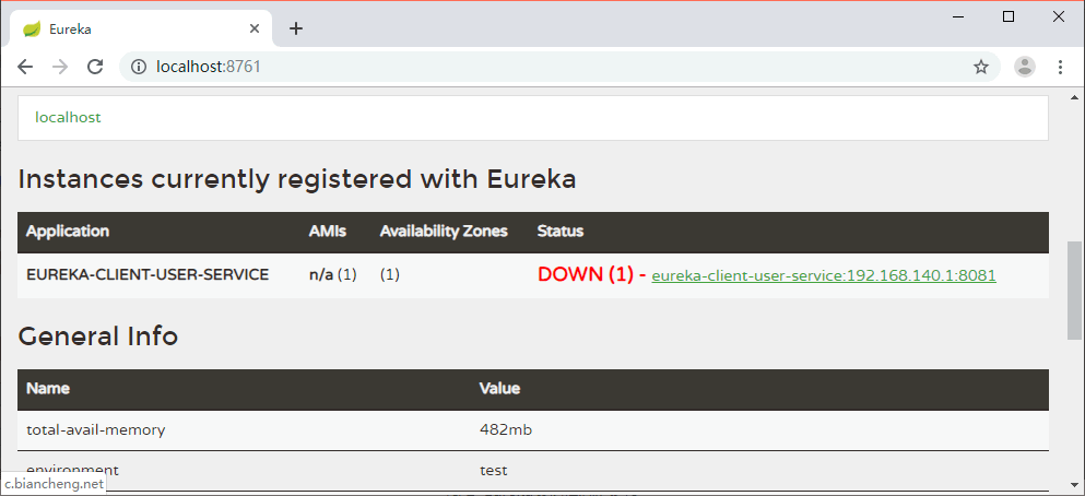 Eureka自我保護(hù)模式和InstanceID的配置