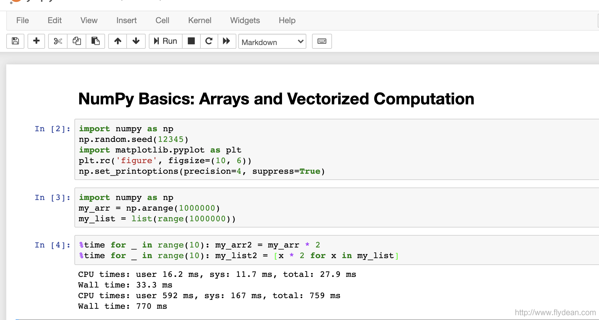 可视化运行Python的神器Jupyter Notebook的介绍以及结构使用