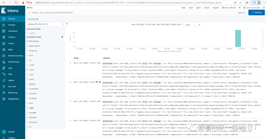 ASP.NET中如何使用分布式日志系统ELK