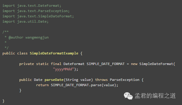 java中SimpleDateFormat线程不安全的示例分析