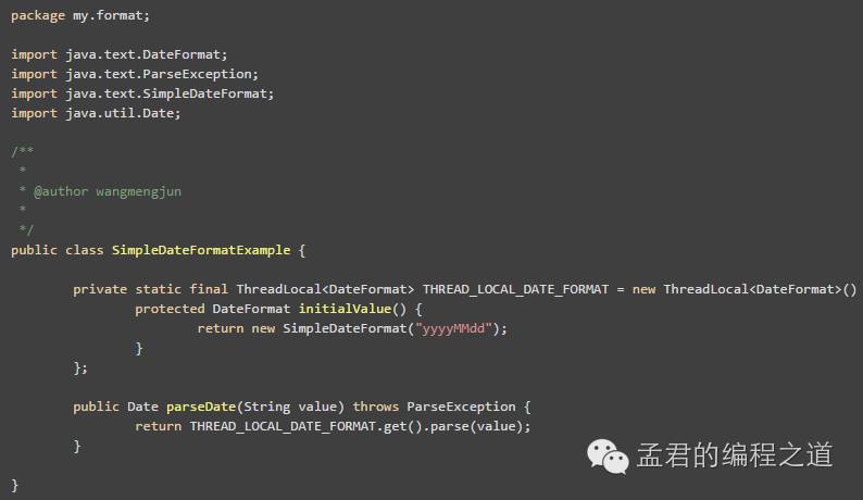 java中SimpleDateFormat線程不安全的示例分析