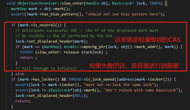 Synchronized的輕量級(jí)鎖是否自旋