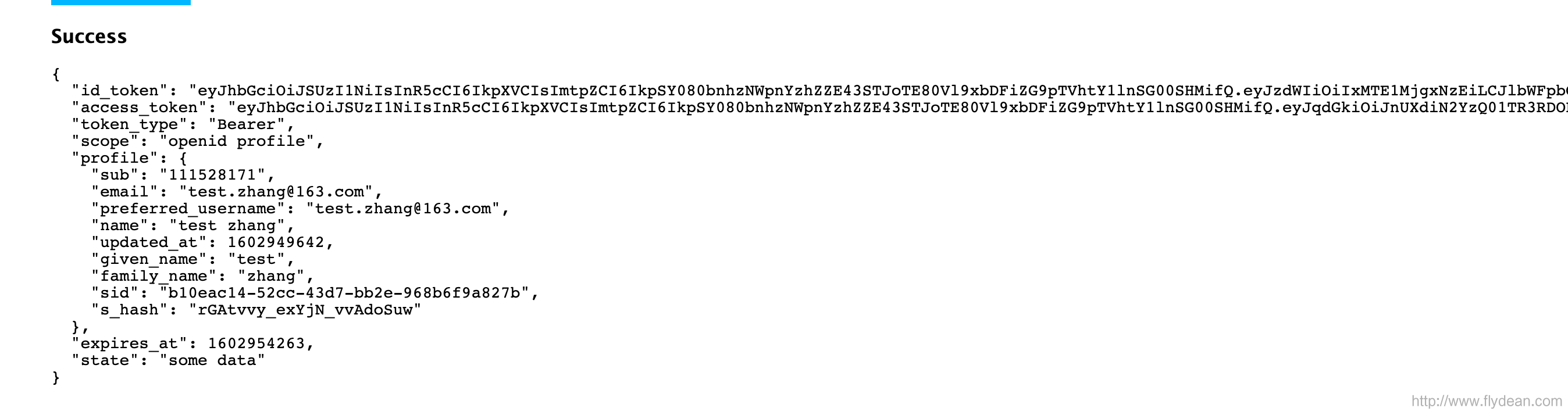 如何在onelogin中使用OpenId Connect Implicit Flow