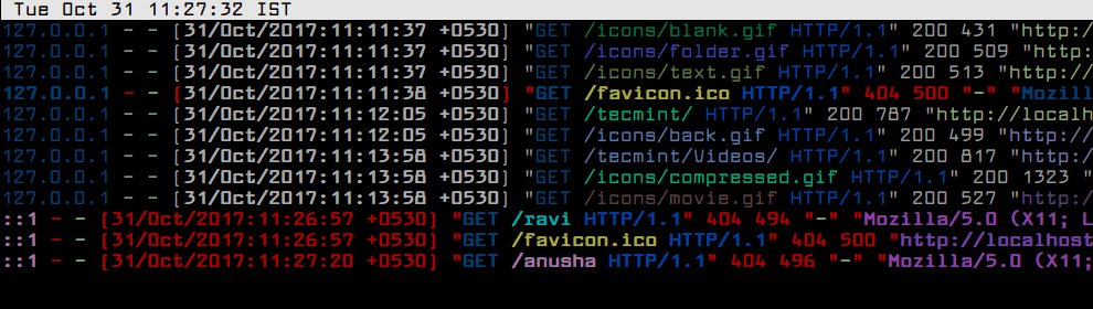 Linux中怎么實時監(jiān)控日志文件