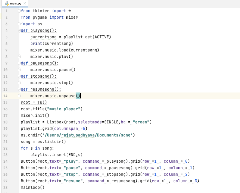 Python如何实现简易版音乐播放器