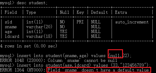 MySQL完整性约束的定义与实例教程