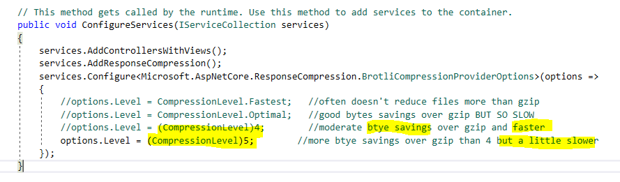 使用ASP.NET Core怎么实现文件响应压缩