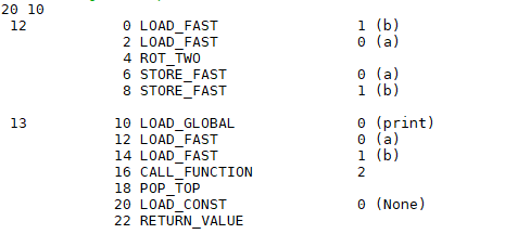 使用python怎么实现两个变量值进行交换