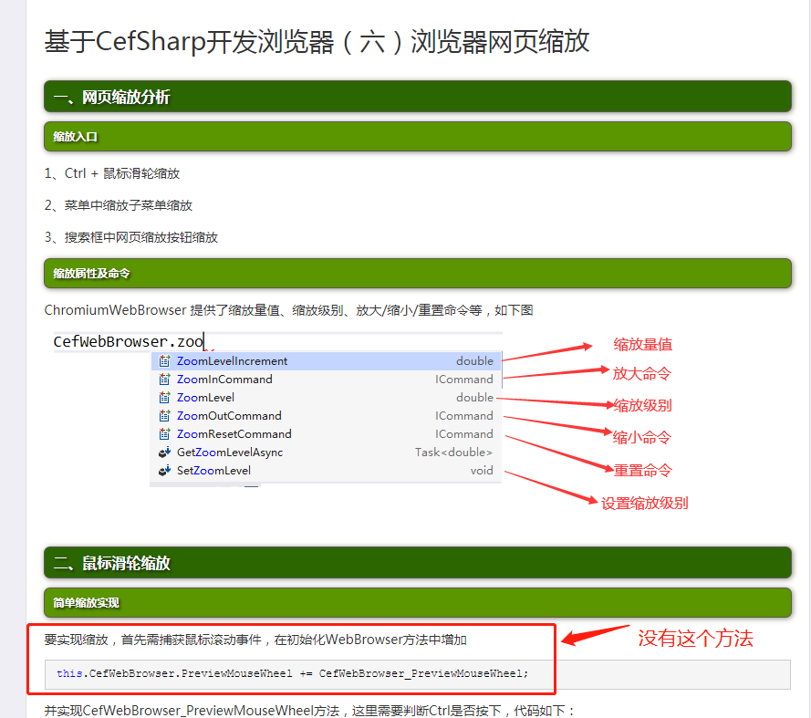 CefSharp怎么进行页面的缩放