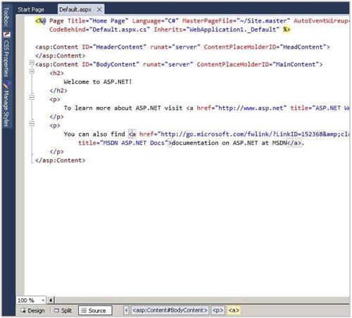 Visual Studio 2010中ASP.NET新增了哪些功能